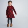 Dívčí kostkované šaty Mayoral 4990-10 Červená
