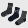 Sada 3 párů ponožek pro chlapce Mayoral 10874-17 námořnická modrá
