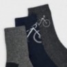 Sada 3 párů ponožek pro chlapce Mayoral 10874-17 námořnická modrá