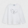 Tričko pro dívky s dlouhým rukávem Mayoral 178-76 Bílý
