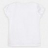 Tričko s krátkým rukávem pro dívky Mayoral 3008-47 bílá