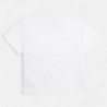 Tričko s krátkým rukávem pro dívky Mayoral 6019-39 Bílý