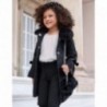 Elegantní kabát s flitry pro dívky Abel & Lula 5827-58 Černá