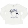 Bavlněné dívčí tričko Birba 94042-10E bílá