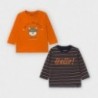 Sada 2 triček pro chlapce Mayoral 2048-32 oranžový