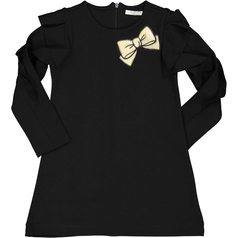 Bavlněné šaty pro dívky Trybeyond 95581-10A černé