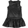 Dívčí šaty z umělé kůže Trybeyond 95584-91E černé