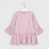 Kostkované šaty pro dívky Mayoral 4973-91 růžové