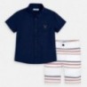 Sada košile a bermudy pro chlapce Mayoral 3269-67 námořnická modrá