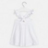 Dívčí šaty přes rameno Mayoral 3962-27 Bílý