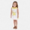 Dívčí šaty s ramenními popruhy Mayoral 3960-61 žluté