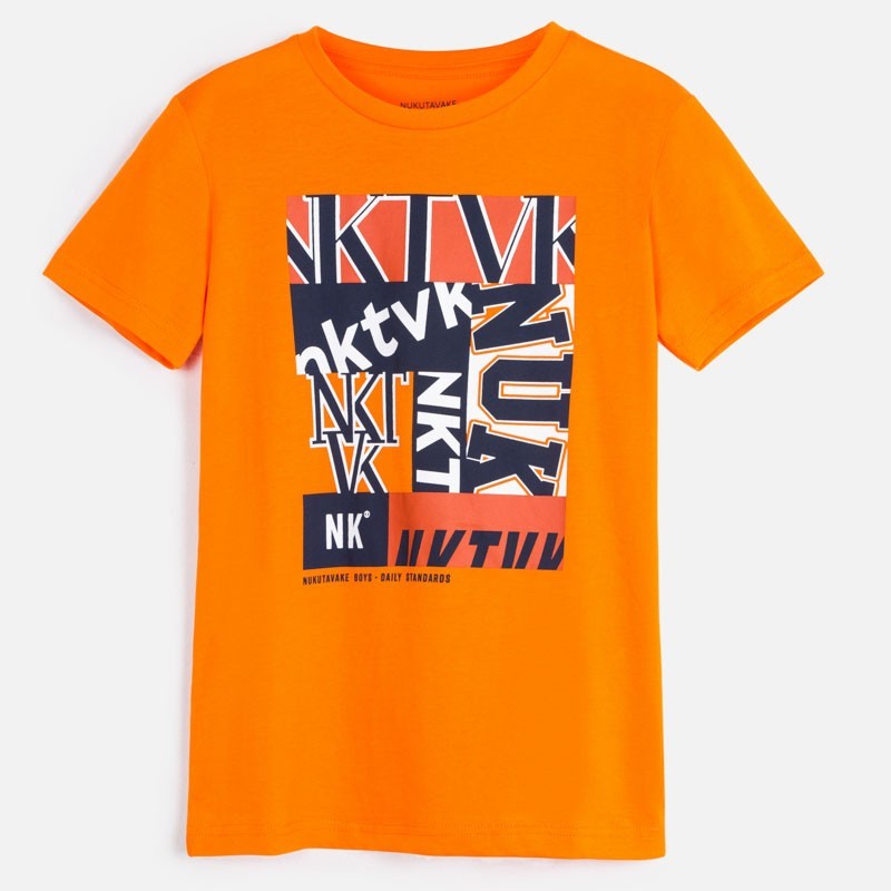 Tričko s krátkým rukávem pro chlapce Mayoral 840-12 oranžový
