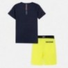 Sada trička a bermudy pro chlapce Mayoral 6615-67 Žlutý neon