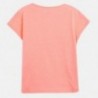 Tričko s krátkým rukávem pro dívky Mayoral 6025-81 Růžový neon