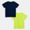 Sada 2 chlapeckých triček Mayoral 3054-42 Žlutý neon