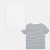 Sada 2 triček pro chlapce Mayoral 1047-55 Bílý