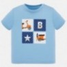 Tričko s krátkým rukávem pro chlapce Mayoral 1052-33 modrá