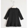 Dívčí každodenní šaty iDO 1638-0658 černé barvy