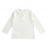 Dívčí tričko s dlouhým rukávem IDO 1662-0112 krémové barvy