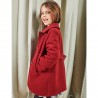 Dívčí zimní kabát MINIMI 110/20 bordová barva