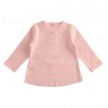 Dívčí tričko s dlouhým rukávem iDO 1667-2513 růžová barva