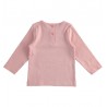 Dívčí tričko s dlouhým rukávem iDO 1668-3031růžová barva