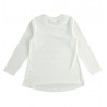 Dívčí tričko s dlouhým rukávem IDO 1930-0112 krémové barvy