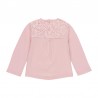 Tričko s dlouhým rukávem pro dívku Baby Boboli 241018-3691 růžové barvy