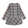 Kostkované šaty pro dívku Baby Boboli 241029-9417 černé barvy