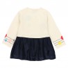 Kombinované šaty pro dívky Baby Boboli 231062-7362 barva ecru