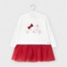 Dívčí kombinované šaty Mayoral 2970-33 Červené