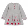 Pletené šaty pro dívku Baby Boboli 701031-8034 šedá barva