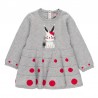 Pletené šaty pro dívku Baby Boboli 701031-8034 šedá barva