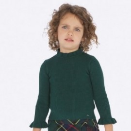 Dívčí pletený svetr Mayoral 4003-45 zelené barvy