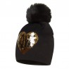 Broel TERESA Zimní čepice dívčí černá barva