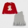 Dvoudílné dívčí šaty Mayoral 2948-17 Červené