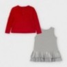 Dvoudílné dívčí šaty Mayoral 2948-17 Červené