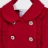 Kabát pro dívku Mayoral 4409-70 Červené