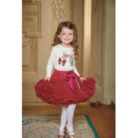 LaVashka dívčí tylová sukně rubínová LAV22