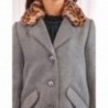 Kabát s odnímatelným límcem pro dívky Abel & Lula 5823-33 šedá
