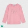 Dívčí tričko s dlouhým rukávem Mayoral 178-77 růžové