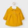 Elegantní kabát pro dívky Mayoral 2466-42 Žlutá