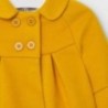 Elegantní kabát pro dívky Mayoral 2466-42 Žlutá
