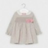 Dívčí šaty s puntíky Mayoral 2956-70 šedé