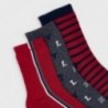 Chlapecké ponožky Mayoral 10873-11 červená / šedá