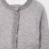 Pletený svetr pro dívky Mayoral 2360-17 šedá