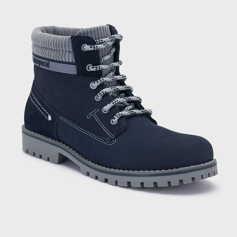 Chlapecké kožené boty Mayoral 44171-68 Tmavě modrá