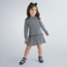 Dívčí v houndstooth šaty Mayoral 4990-11 granát