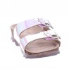 Dívčí pantofle Superfit 1-000119-1010 stříbrné barvy