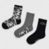 Sada 3 chlapeckých ponožek Mayoral 10872-86 Černá